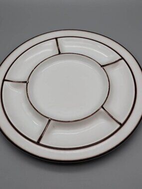 Thomas Scandic Shadow Ceramic Stoneware Fondue Plate Hertha Bengtson Rosenthal
